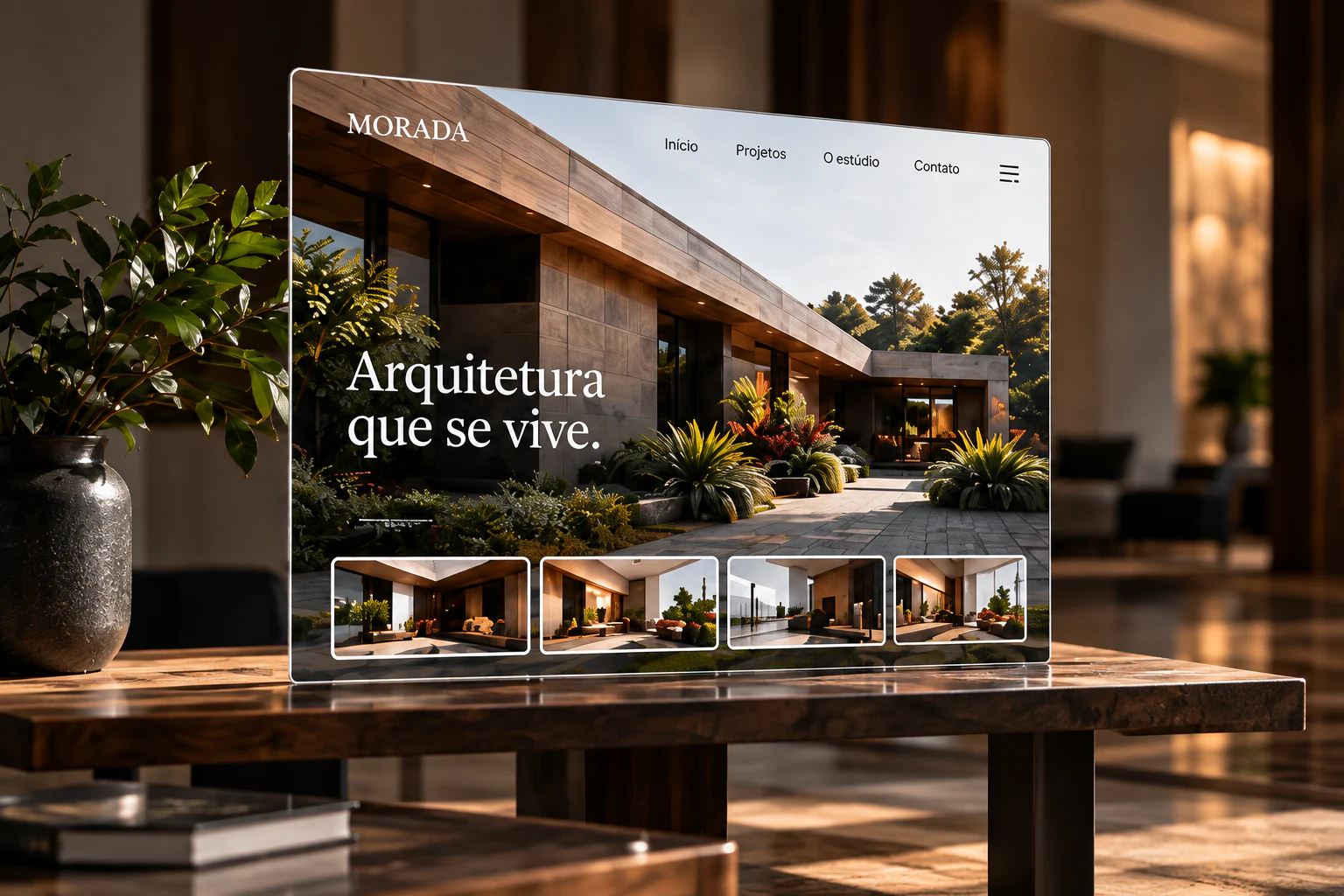 Sites e landing pages: cena ilustrativa