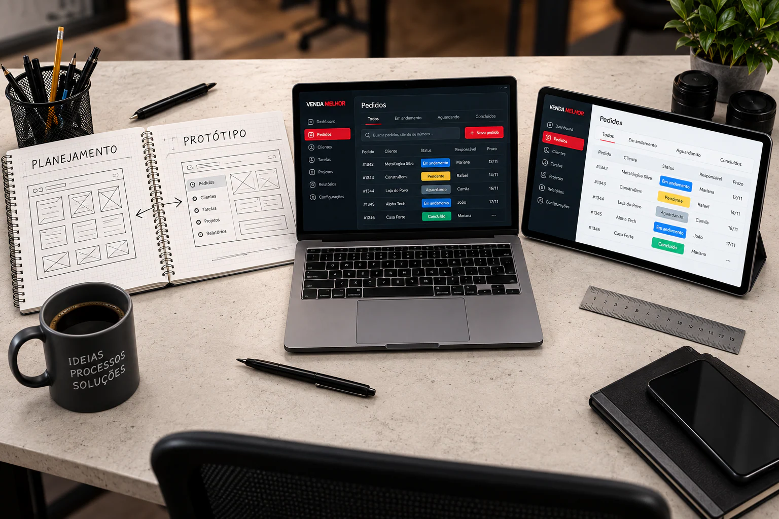 Software sob medida: cena ilustrativa