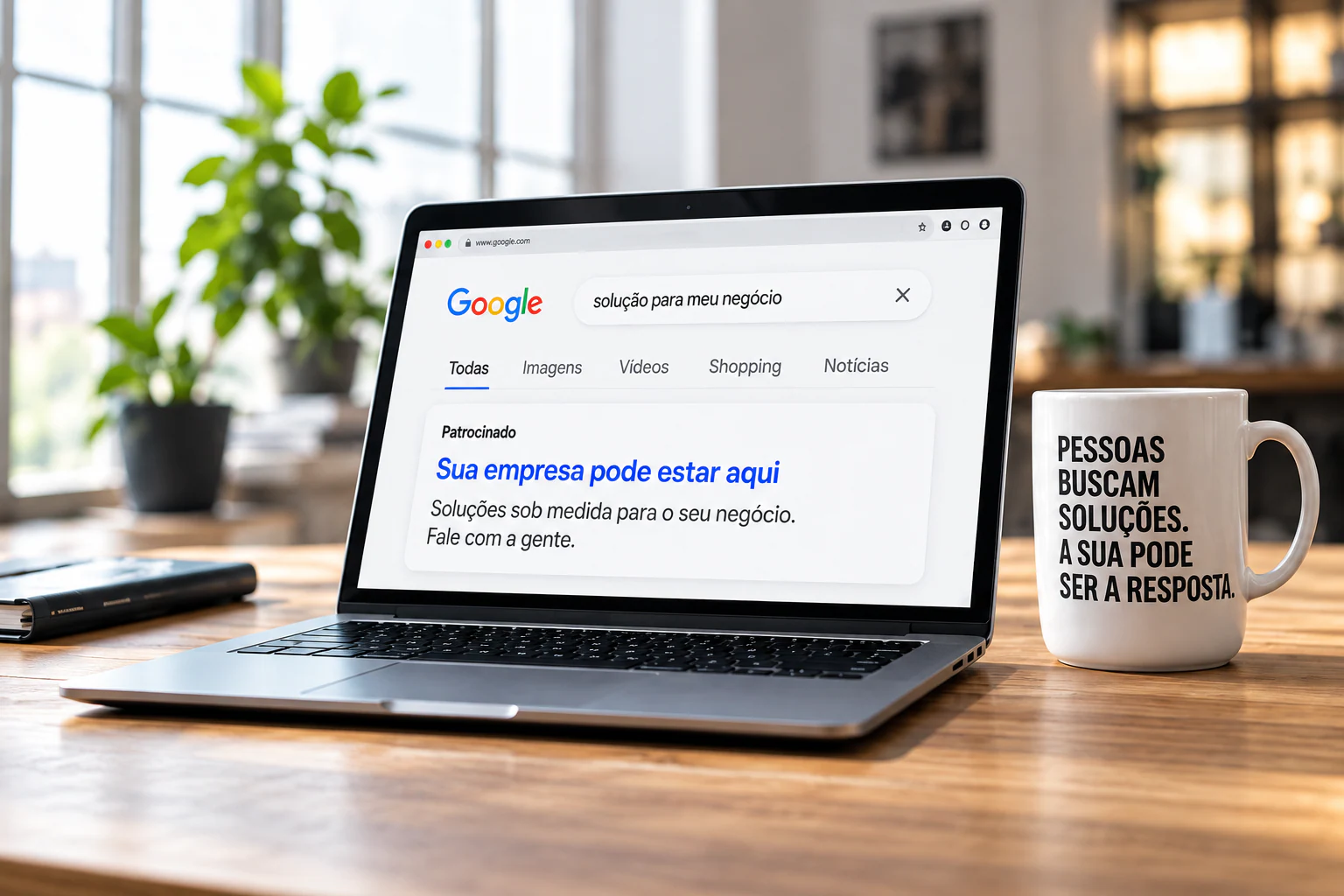 Tráfego pago: cena ilustrativa