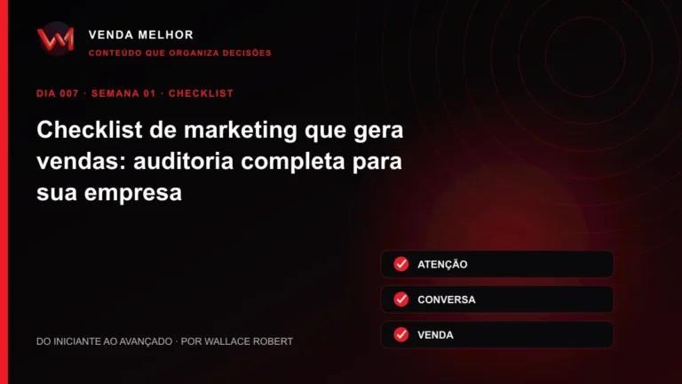 Diagrama editorial sobre marketing que gera vendas: atenção, conversa, venda