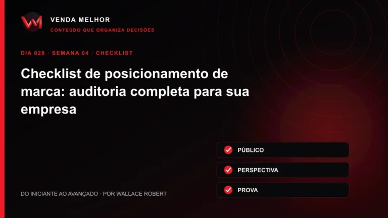 Diagrama editorial sobre posicionamento de marca: público, perspectiva, prova