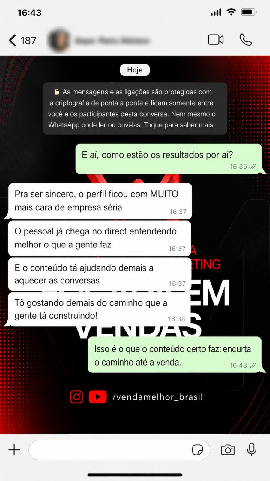 Relato sobre conteúdo e percepção profissional