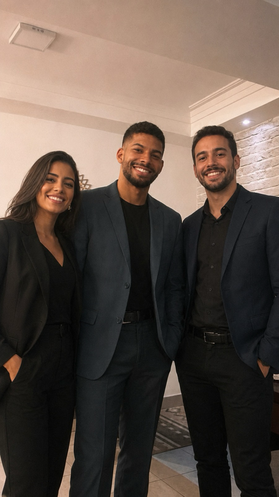 Juliana, Wallace Robert e Pedro, da equipe Venda Melhor
